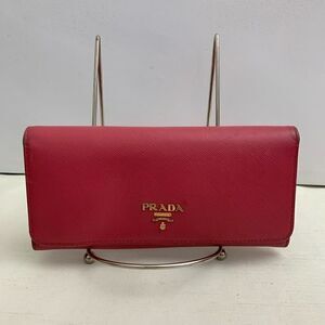💥AUTHENTIC💥Prada Saffiano Leather Long Wallet Pink